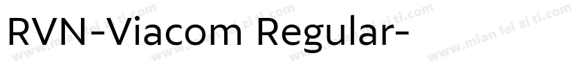 RVN-Viacom Regular字体转换